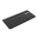 MX00127989 Multi-Device Wireless Bluetooth Antimicrobial  Keyboard w/ Tablet, Phone Cradle