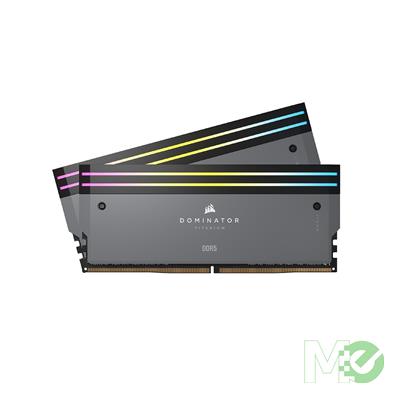 MX00128045 Dominator Titanium RGB 64GB DDR5 6000MHz CL30 AMD EXPO Dual Channel Kit (2 x 32GB), Grey