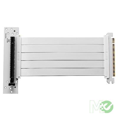 MX00128259 PCI-E 4.0 x16 Riser Cable, 180mm, White 