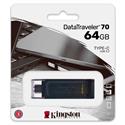 MX00128460 DataTraveler 70 USB 3.2 Type-C Flash Drive, 64GB