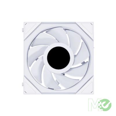 MX00128496 Uni Fan TL LCD 120mm ARGB Reverse Case Fan, 3 Pack /w Fan Controller - White