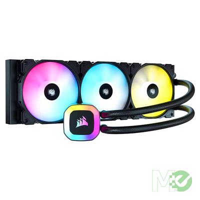 MX00128536 H150 RGB 360mm Liquid CPU Cooler w/ 3x CORSAIR 120mm SP RGB ELITE PWM Fans