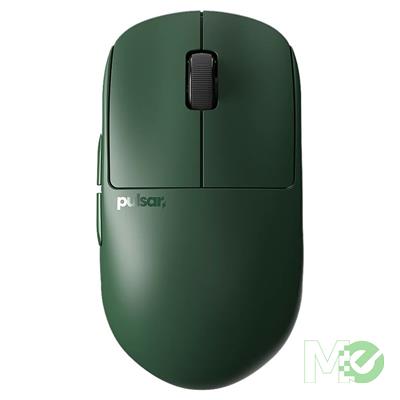 MX00128555 X2H Mini Founder's Edition Wireless / Wired Gaming Mouse, Green w/ USB 4K Wireless Receiver Dongle, USB Charging Cable