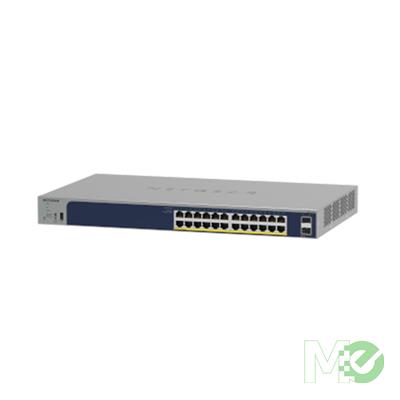 MX00128932 24-Port Gigabit PoE+ Smart Switch w/ 2 SFP Ports, Cloud Management, 190W
