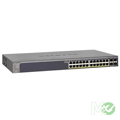 MX00128946 24-Port Gigabit Ethernet PoE+ Smart Managed Switch w/ 4 x SFP Ports, 380W PoE