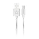 MX00129027 6 ft. USB-A to USB-C Braided Charge and Sync Cable, White