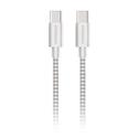 MX00129031 10 ft. USB-C to USB-C Braided Charge and Sync Cable, White