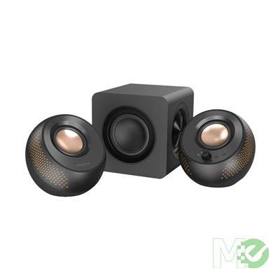 MX00129058 Pebble X Plus 2.1 Desktop Speakers w/ Subwoofer, Bluetooth 5.3, USB-C, Black