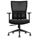 MX00129147 Ergonomic Mid-Back Mesh Office Chair, Black