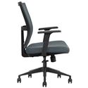 MX00129148 Ergonomic Mid-Back Mesh Office Chair, Grey