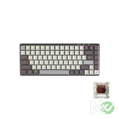 MX00129157 Cascade Wireless Backlit Mechanical Keyboard w/ 75% Layout, Gateron G Pro Brown Switch (Pre-Lubed), Galaxy Light