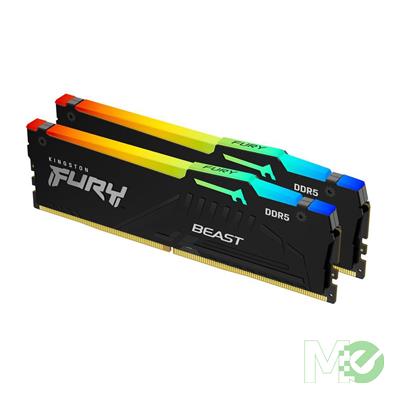 MX00129371 FURY Beast RGB DDR5 6000MHz CL30 Dual Channel Kit (2 x 32GB), Black