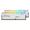 MX00129376 FURY Beast RGB DDR5 6400MHz CL32 Dual Channel Kit (2 x 32GB), White