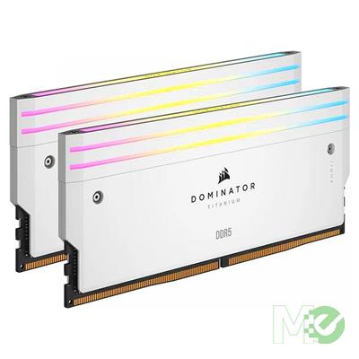 MX00129472 Dominator Titanium RGB DDR5-6400 32GB Dual Channel RAM Kit (2x 16GB), White
