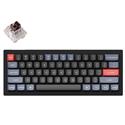 MX00129531 V4 QMK Custom Mechanical Keyboard, Carbon Black w/ Keychron K Pro Brown Keyswitches