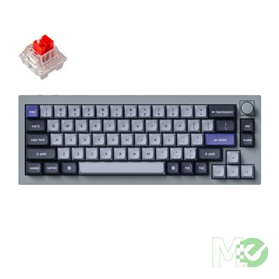 MX00129539 Q2 Pro QMK/VIA Wireless Custom Mechanical Keyboard w/ South-Facing RGB, K Pro Red Switch, Silver Grey