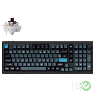 MX00129550 Q5 Pro QMK/VIA Wireless Custom Mechanical Keyboard, Carbon Black w/ Keychron K Pro Brown Keyswitches