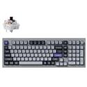 MX00129552 Q5 Pro QMK/VIA Wireless Custom Mechanical Keyboard, Silver Grey w/ Keychron K Pro Brown Keyswitches