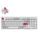 MX00129553 Q5 Pro QMK/VIA Wireless Custom Mechanical Keyboard, Shell White w/ Keychron K Pro Red Keyswitches