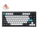 MX00129555 Q1 Max QMK/VIA Wireless Custom Mechanical Keyboard w/ South-Facing RGB, Gateron Jupiter Red Switch, Carbon Black
