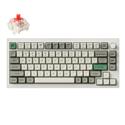 MX00129557 Q1 Max QMK/VIA Wireless Custom Mechanical Keyboard w/ South-Facing RGB, Gateron Jupiter Red Switch, Shell White