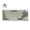 MX00129558 Q1 Max QMK/VIA Wireless Custom Mechanical Keyboard w/ South-Facing RGB, Gateron Jupiter Brown Switch, Shell White