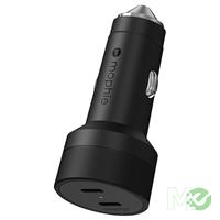 Mophie 60W Dual USB-C Car Charger, Black Product Image