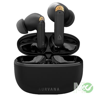 MX00129692 Aurvana Ace True Wireless EarBuds, Black / Gold w/ xMEMS Solid-State Drivers + 10mm Drivers, ANC, Charging Case