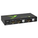 MX00129720 IDATA KVM-HDMI2U 2-Port 4K HDMI KVM Switch w/ HDMI, USB 2 & 3.5mm Audio Ports
