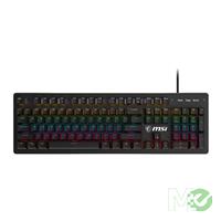 MSI Forge GK300 Gaming Keyboard w/ Blue Switches, Black Product Image