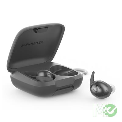 MX00130085 Momentum Sport Wireless Earbuds, Graphite w/ Charging Case, Fin Sets, Ear Tip Sets