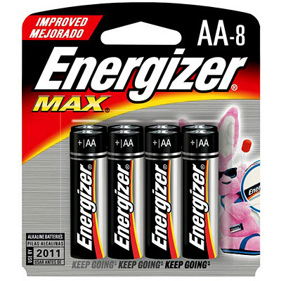 MX11238 MAX Alkaline AA Batteries, 8pk