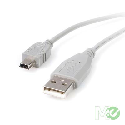 MX1546 Mini USB 2.0 Cable for Digital Cameras, A to Mini B 5-Pin, 6ft.