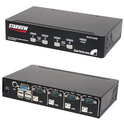 MX1795 4-Port StarView USB KVM Switch