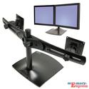 MX19195 DS100 Dual-Monitor Desk Stand, Horizontal