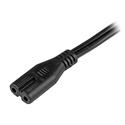 MX1999 Notebook Power Extension Cable, 18 AWG, NEMA 1-15P to C7, 6ft.