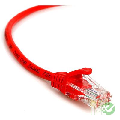 MX214 Snagless Cat 5E Patch Cable, Red, 3ft.