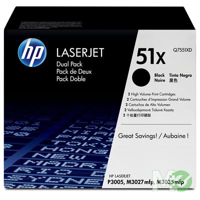 MX21674 LaserJet 51X Print Cartridges, Black - Dual Pack 