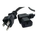 MX24887 Power Cord Left Angle 18 AWG 10A, 125V, ETL Rated , 6 ft