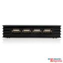 MX25361 4-Port Compact USB 2.0 Hub, Black