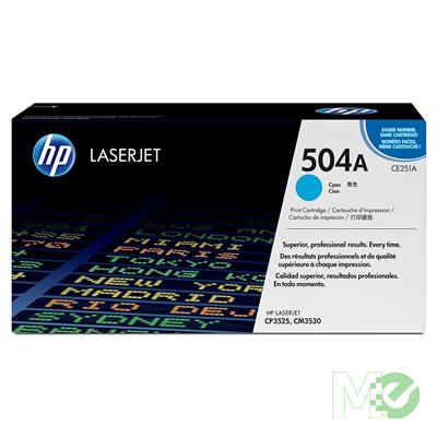 MX28969 Color LaserJet 504A Print Cartridge, Cyan