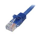 MX3100 Snagless CAT5e Patch Cable, Blue, 15ft.