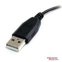 MX32416 Micro USB Cable - A to Left Angle Micro B, 1 ft