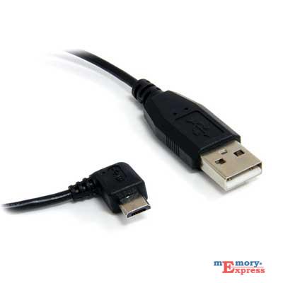 MX32417 Micro USB Cable - A to Right Angle Micro B, 1 ft