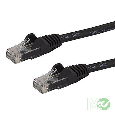 MX32446 Snag-less Cat 6 Patch Cable, Black, 10ft.