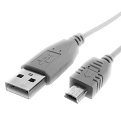 MX3316 Mini USB 2.0 Cable for Digital Cameras, A to Mini B 5-Pin, 10ft.