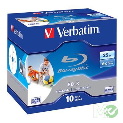 Verbatim 25GB 6x BD-R Blu-ray Disc, 10 Pack - Blu-Ray / HD-DVD