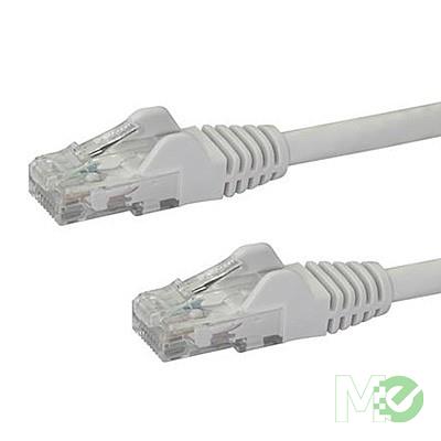MX41892 Snag-less Cat 6 Patch Cable, White, 3ft.