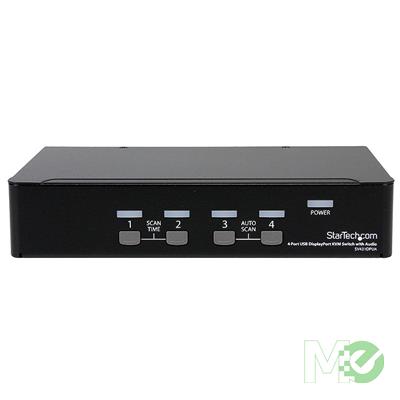 MX42623 4-Port USB DisplayPort KVM Switch w/ Audio