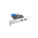 MX43631 4-Port SuperSpeed USB 3.0 PCIe Host Card w/ Internal 20-Pin Connector